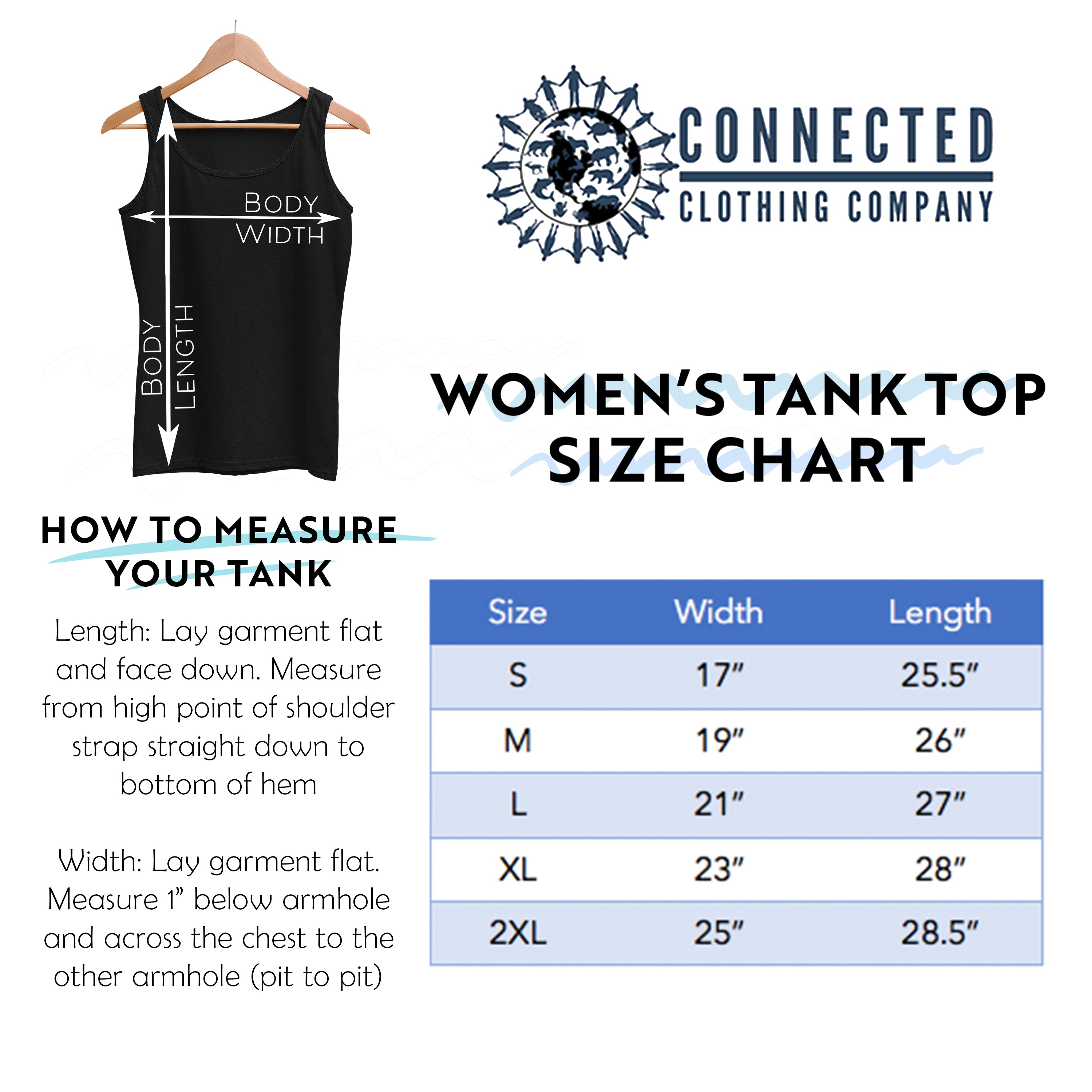 Women's Tank Top Size Chart - sharonkornman - Ethical & Sustainable Clothing